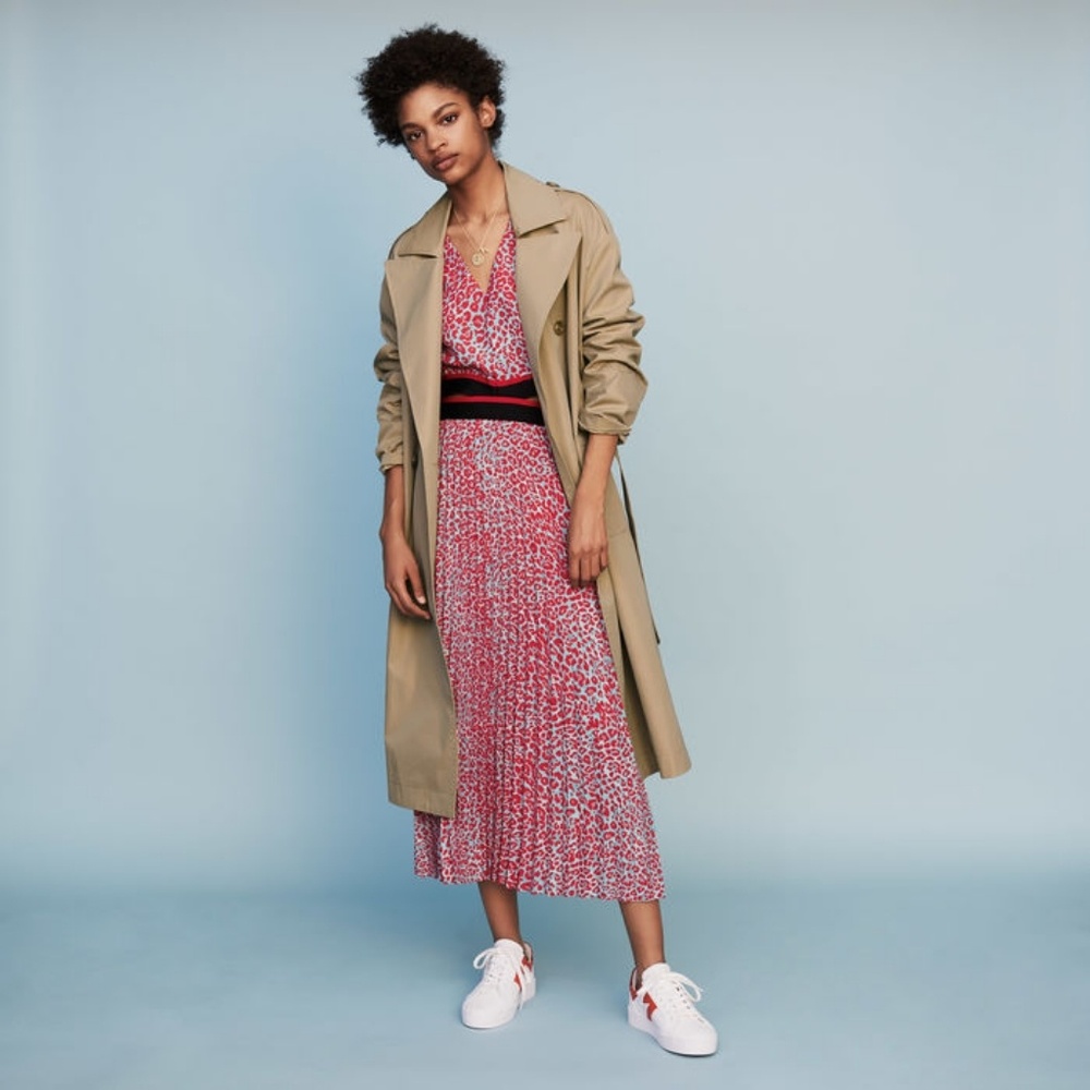 Maje Gomby drop-shoulder trench coat